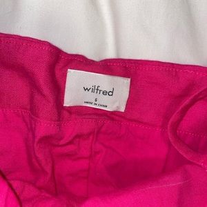 aritzia wilfred pink fatale camisole ruched top